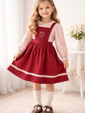Vintage Polly Flinders Hand-smocked Dress. 6x